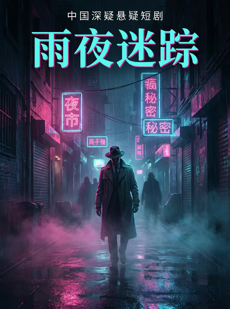 吃瓜群众 悬疑追踪短剧 - 雨夜迷踪海报